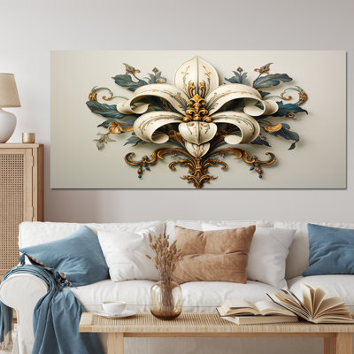 Fleur-De-Lis A Stylized Lilly Flower Ii - Symbols Wall Art