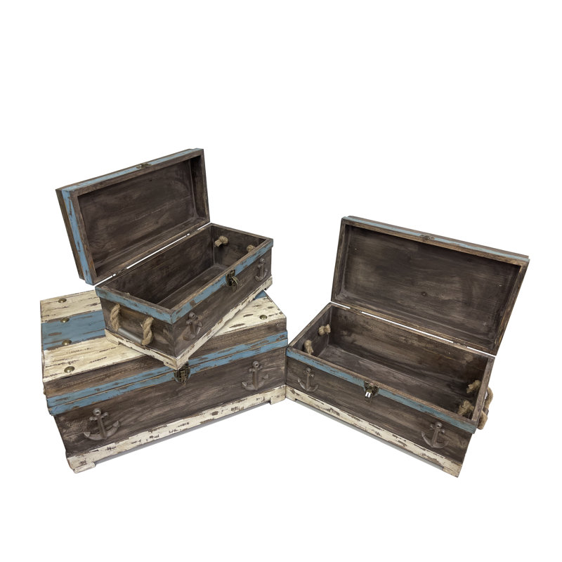 Shandon 3 Piece Solid Wood Accent Trunk