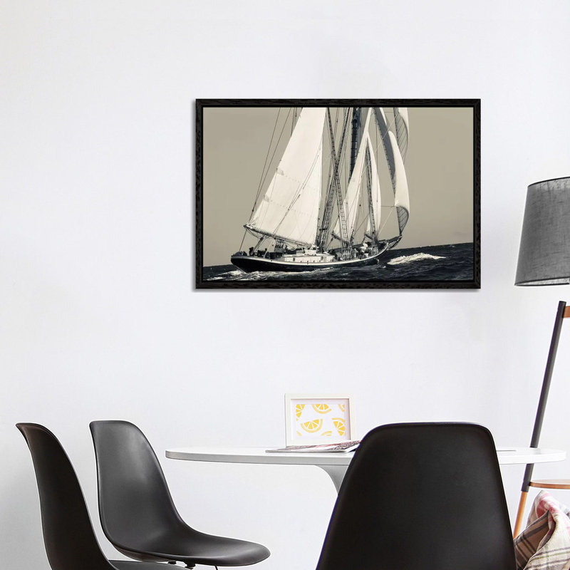USA, Massachusetts, Cape Ann, Gloucester, Schooner Sailing Ships I by Walter Bibikow - Gallery-Wrapped Canvas Giclée on Canvas