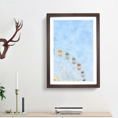 Pretty Ferris Wheel - Picture Frame Graphic Art Print