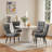Modern Upholstered Dining Chair with Metal Frame-46129430