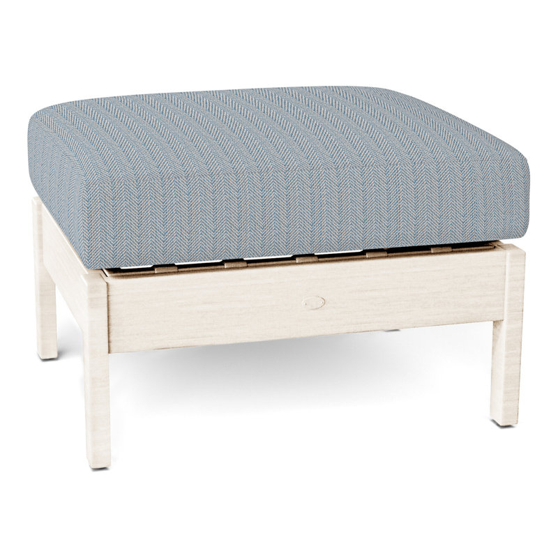 Repose-pieds Kennebunkport, Pas de soudure, Craie, Perigold Posh Oat