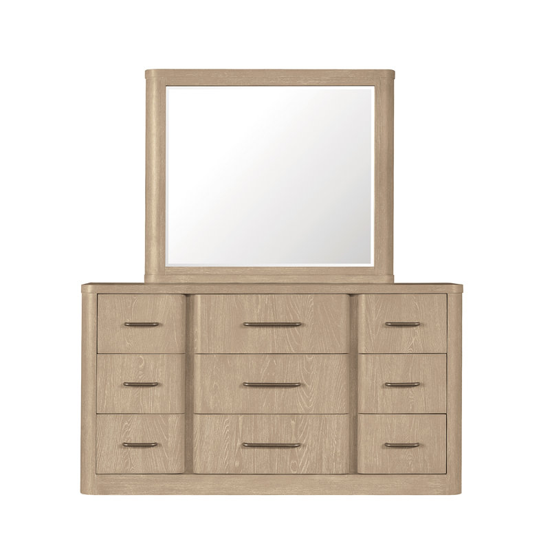 Commode 9 tiroirs avec miroir Hedrick