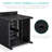  Wicker Rattan Patio Side Table Outdoor Furniture For Garden, Pool, Deck W/ Umbrella Hole - Black-421370391