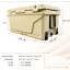 65 qt, kaki, refroidisseur de bière, camping, voyage, plage, isolation supérieure, étanchéité, coffre-fort et inhibiteurs, barbecue en caoutchouc robuste, événements extérieurs, intérieur, extérieur,