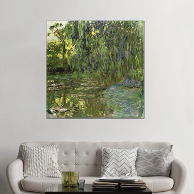 Weeping Willows, The Waterlily Pond at Giverny, c.1918 - Giclée sur toile tendue avec châssis