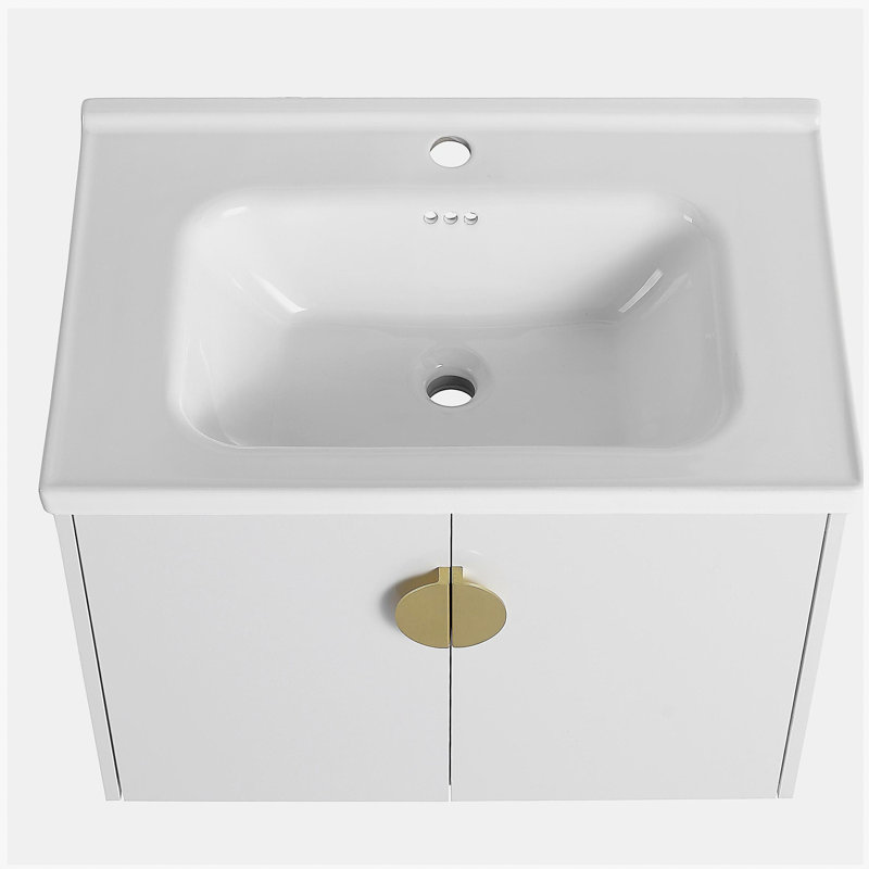 Meuble-lavabo de 28 pouces inclus dans le lavabo, convenant aux petites salles de bain