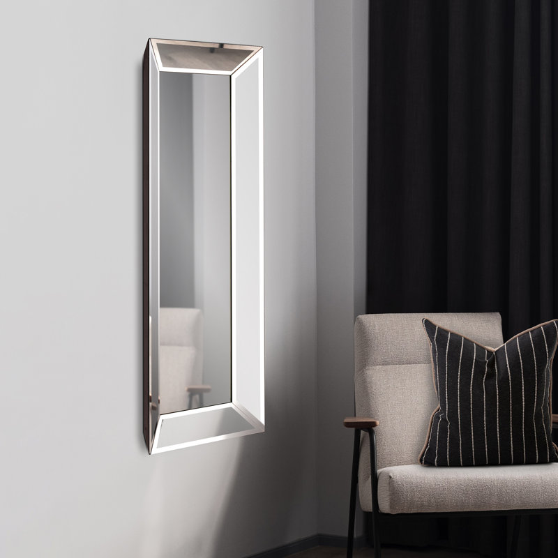 Daesha Glass Frame Rectangle Wall Mirror