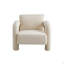 Chaise d'appoint en sherpa moderne