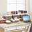 Wicker Storage Baskets, 6 Pack Rectangular Baskets With Handle For Organizing, Cube Storage Bins For Closet/Clothes/Dresser, Brown