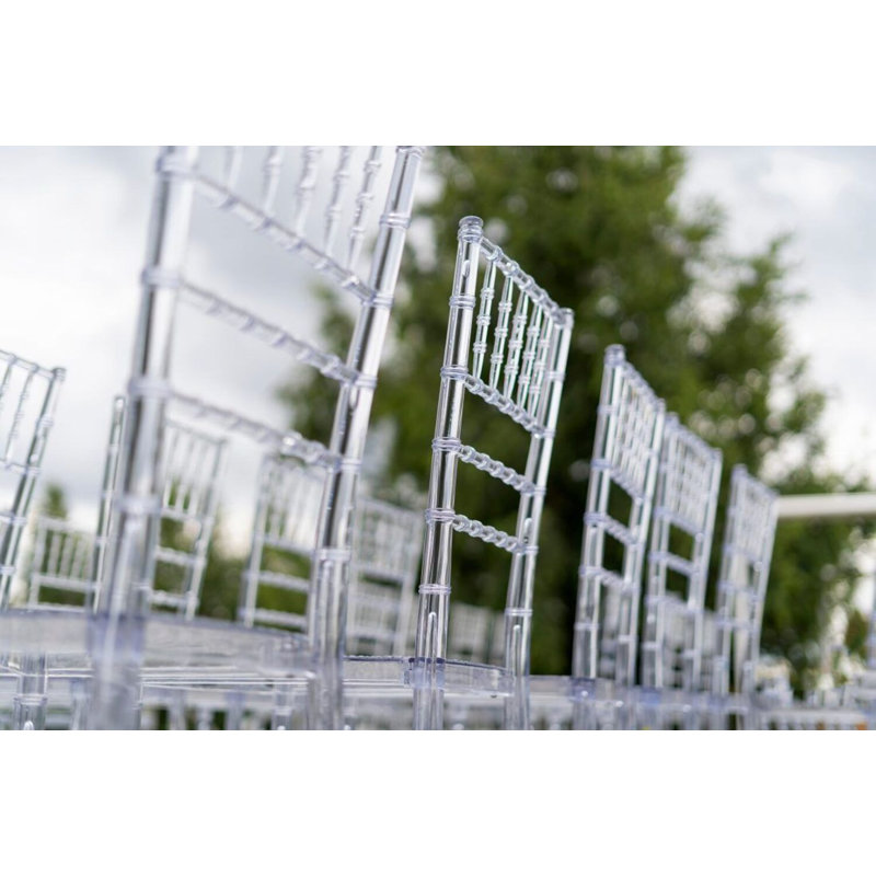 Clear Resin Pro-Clear Unassembled Chiavari Chair, 4 Chair Bundle By Chivari