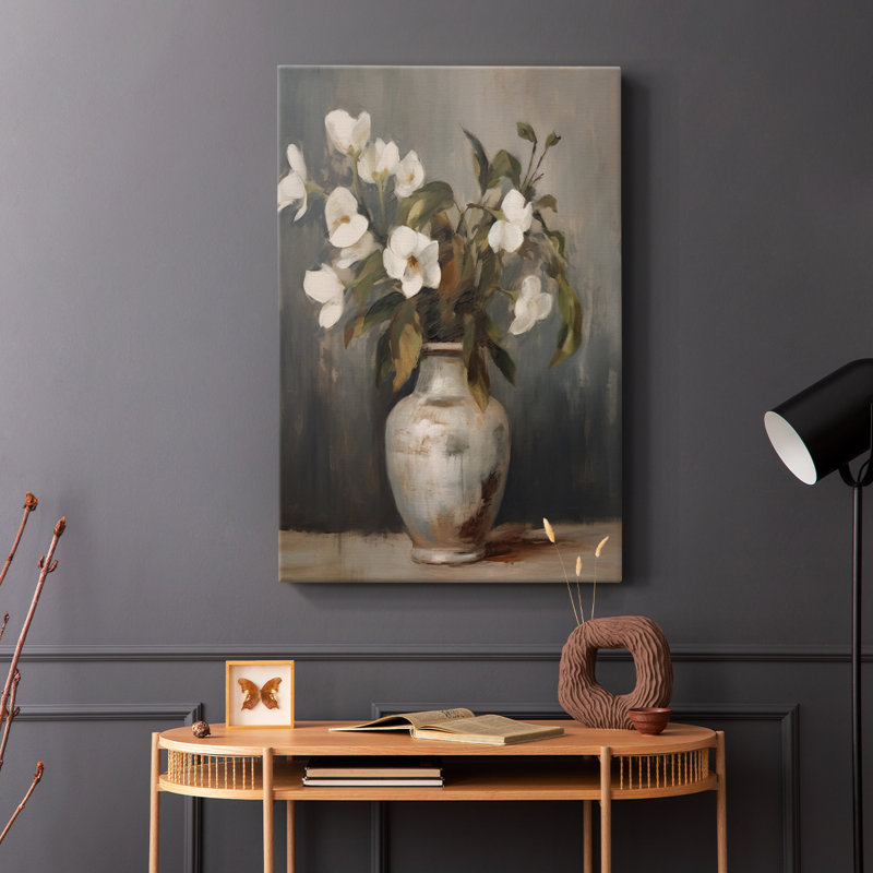 Imprimé floral rétro XXII - galerie Cavas, H 48 po x l 32 po