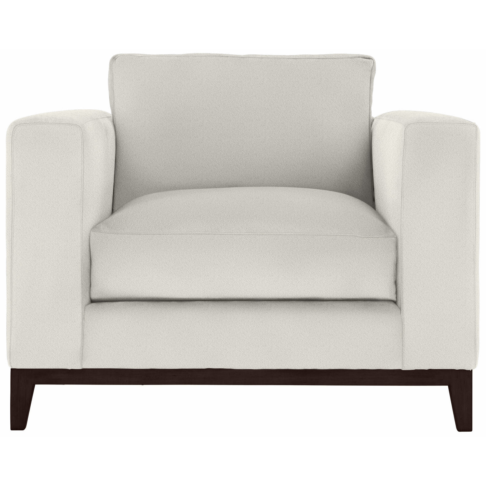 Noel 40" Wide Armchair, Mocha, White 5555-000