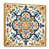 Toile avec cadre flottant or