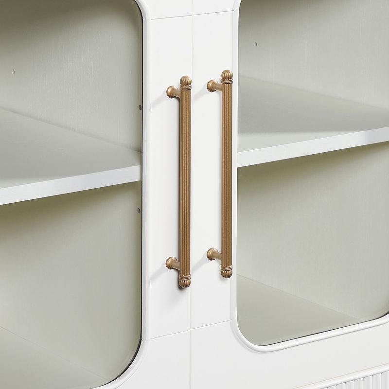 Preston 4-Door Modern Server, Ivory