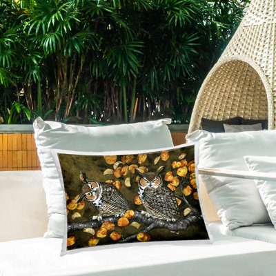 Coussin décoratif d'extérieur Inquisiter Owls