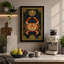 Geometric Crab Oracle Art Deco 1 Piece Wrapped Canvas Wall Art-936290313-936290315