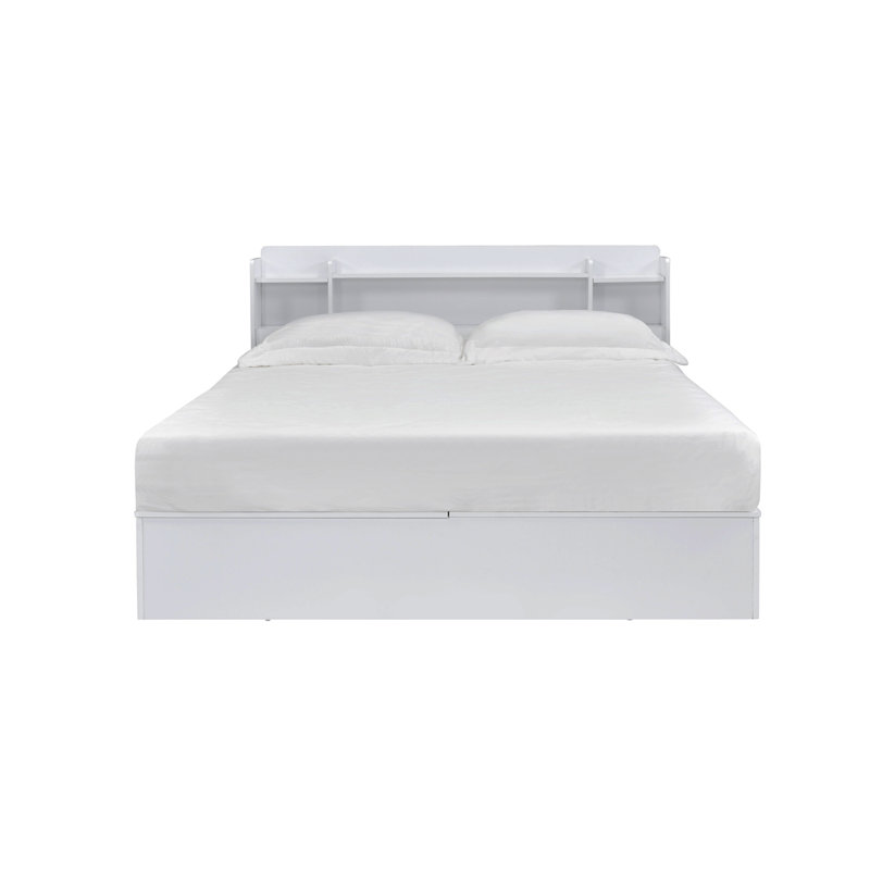 Grand lit perse blanc avec rangement Perse