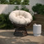 Chaise de patio pivotante avec coussin Tarquin-349612396-349612392