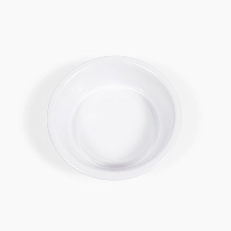 Acrylic Double Bowl Elevated Pet Feeder, White