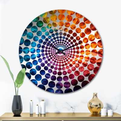 Rys - Horloge murale abstraite fractale
