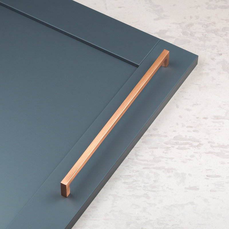 Satin Copper Square D-Bar Handles , 320mm