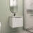 Danju 23.84 " W Wall Mounted Wall Mounted 1 Single Vanity Bathroom Vanity With Ceramic Top