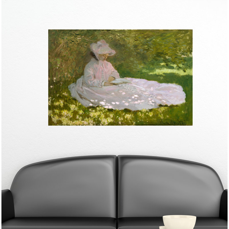 Springtime by Claude Monet - Wrapped Canvas Print, 51cm H x 77cm W