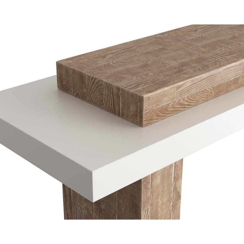 Console Herriot, Blanc / brun clair