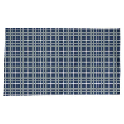 Nappe en mélange de coton à carreaux