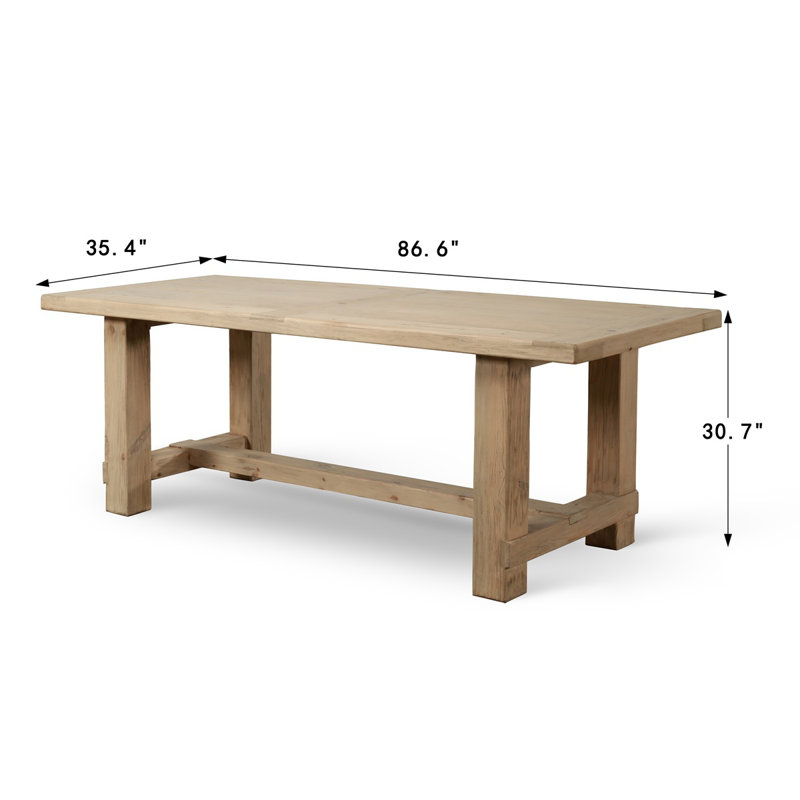 Ramlal Pine Wood Dining Table