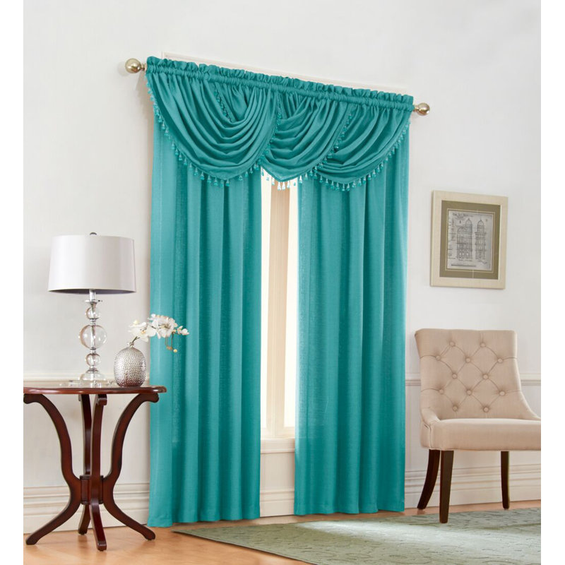 Rideau obscurcissant avec passe-tringle Shenandoah, Turquoise