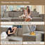 Canapé modulaire en L en velours avec siège de rangement-954820374