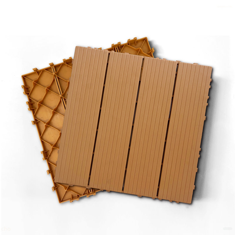 Ensemble de tuiles de terrasse en plastique composite de 35 pièces, les terrasses en composite résistent à la rouille, à l'eau, aux intempéries, à l'intérieur et à l'extérieur, faciles à bricoler et à entretenir, idéales pour les patios, les b
