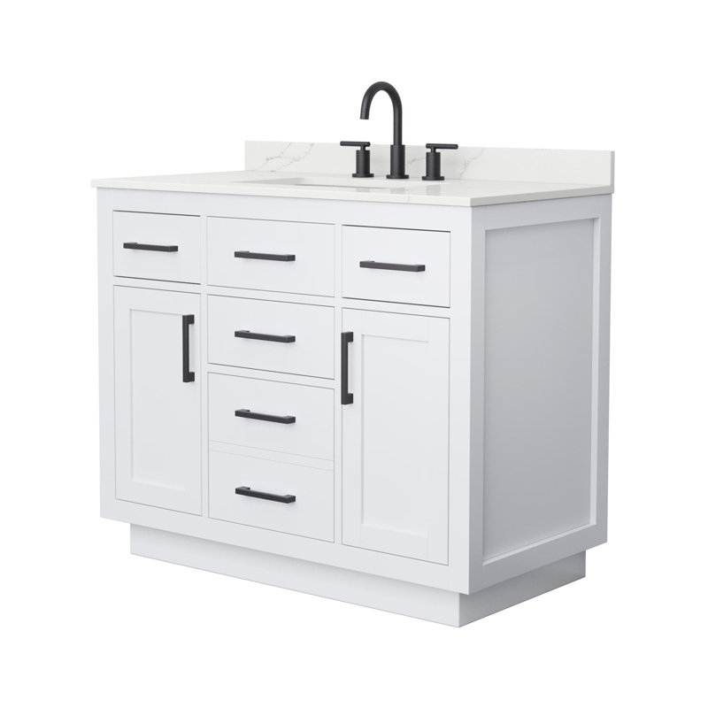 Beckett TK 42'' W Vanity, 8" Center, Matte Black