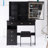 37" Vanity Table With Left Drawer, Cushioned Stool, Sliding Touch - Operated Tri Color Brightness Adjustable Mirror And Ample Storage For Large Sized Areas Drawer Desktop Controlled Led Adjustment