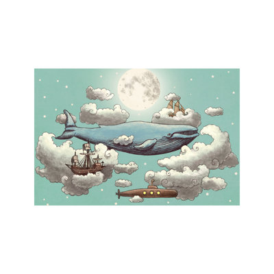 Ocean Meets Sky #2 1 Piece Wrapped Canvas Wall Art