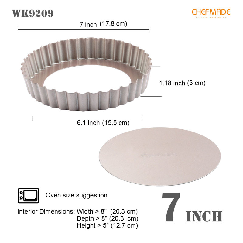CHEFMADE Nonstick Carbon Steel Tart Pan