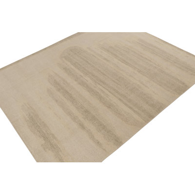 Rug & Kilim’S Distressed Abstract Rug In Beige-Brown