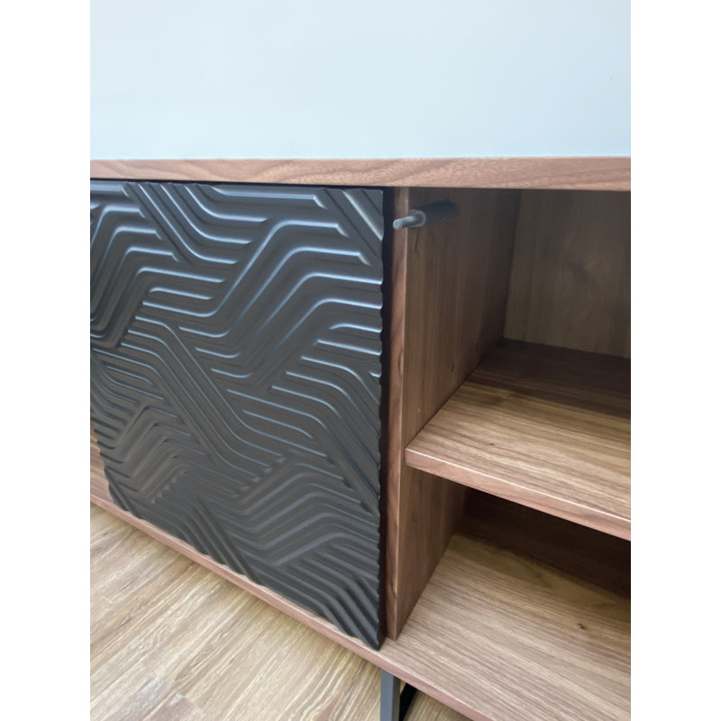 Largo 204cm Sideboard, Black/Walnut
