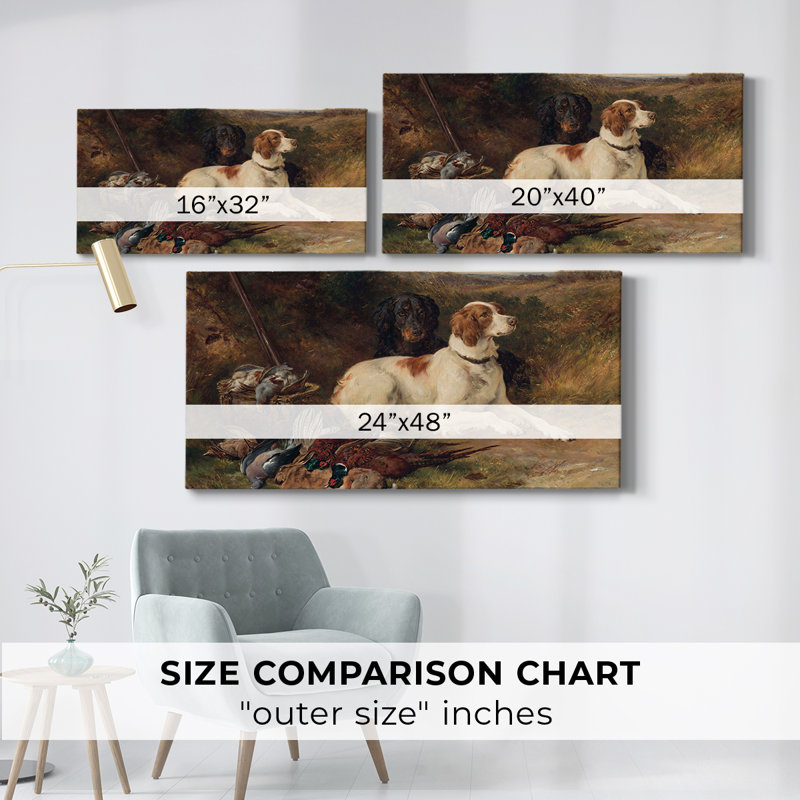 Série d'animaux rétro - XXVI - Toile tendue avec châssis - Prêt à accrocher, H 16 po x l 32 po