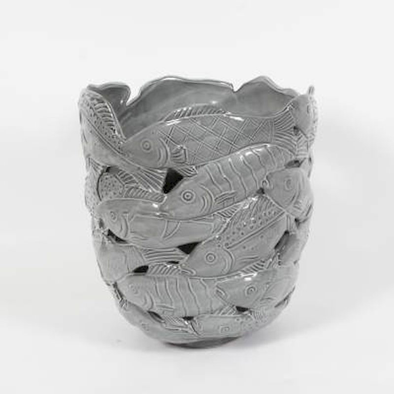 Sculpture de poisson rond Colletti