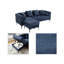Canapé modulaire en chenille 85 po Amyliah-353862707