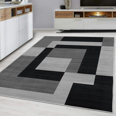 Oriental Machine Tufted Shag Area Rug