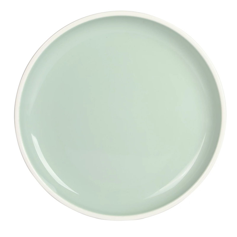 Ebern Designs 12 Piece Stoneware Dinnerware Set, Aqua