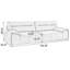 Canapé modulaire 90,55 "vert 100% polyester-129704733-129704735