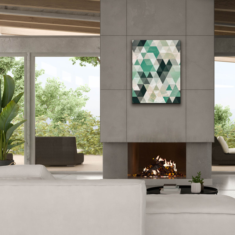 " Triangle Pattern " by Tai Prints, 16" H x 12" W x 0.75" D