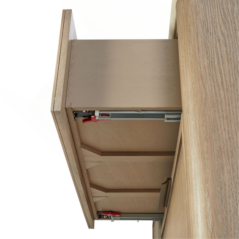 Façade de tiroir en placage de commode