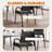 22.24" W Stackable Leather Seat Conference Waiting Room Chair