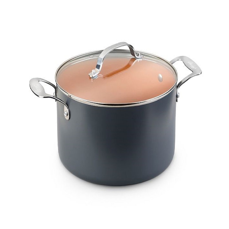 Casserole antiadhésive avec couvercle en verre Gotham Steel, 7
